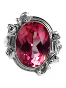 Ring Ruby Sterling silver 925 Vintage vrc100s
